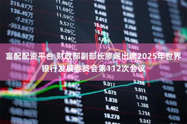 富配配资平台 财政部副部长廖岷出席2025年世界银行发展委员会第112次会议