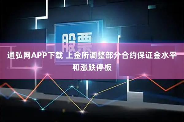 通弘网APP下载 上金所调整部分合约保证金水平和涨跌停板